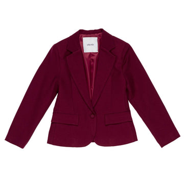 Giacca Bambina monopetto Bordeaux
