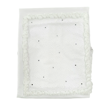 Copertina in cotone con ricamo