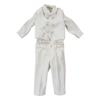 Completo neonato Battesimo con giacca e panciotto