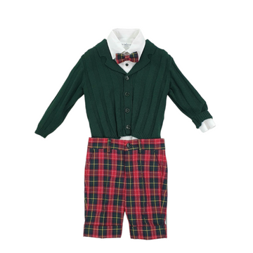 Completo bimbo 4 pezzi scozzese Colorichiari