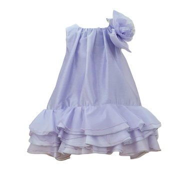 Abito con fiore e balze Miss Grant