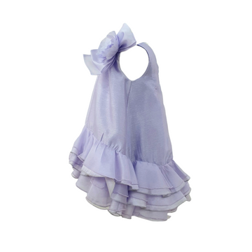 Abito con fiore e balze Miss Grant