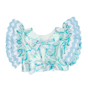 Top bambina con volant