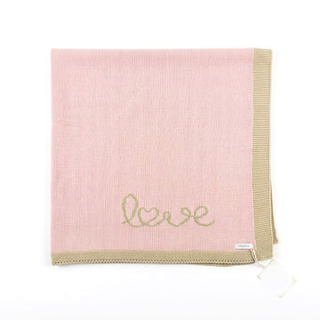 Copertina neonata intarsio "Love"