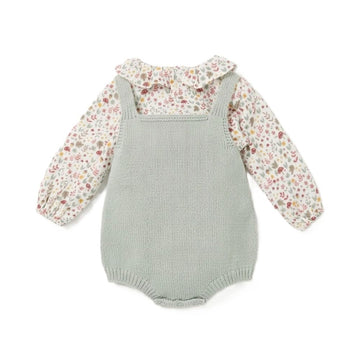 Completo Neonata Slopette in maglia e Camicia