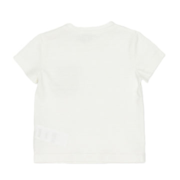 T-shirt baby in lino e cotone con taschino