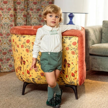 Completo Bambino "Canela" punto smock