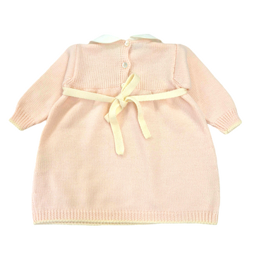 Vestito neonata in lana con ricamo