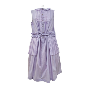 Abito Bambina in cotone con plissè sui lati