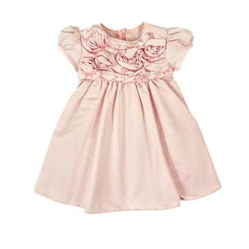 Abito neonata con rose cerimonia Aletta
