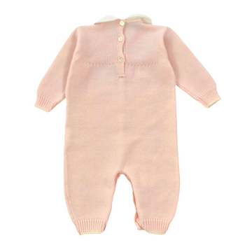 Tutina in pura lana con fiocchetto