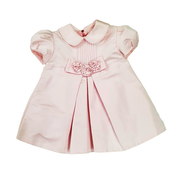 Abito Bimba cerimonia con rose Aletta