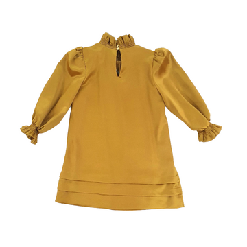 Abito in raso punto smock a'lapage