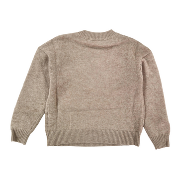 Pullover Bimba mix Alpaca logo ricamato