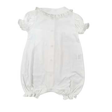 Pagliaccetto in cotone jersey e pizzo