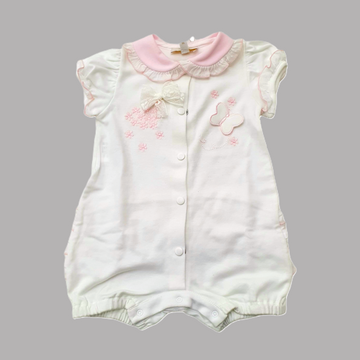 Tutina cotone jersey con farfalla