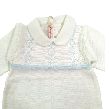 Tutina in filo cotone con ricamo Scaldacuore