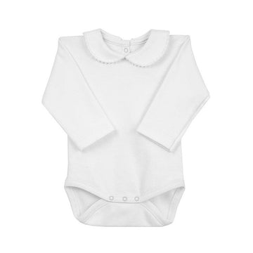 Body neonato in cotone con collo rotondo