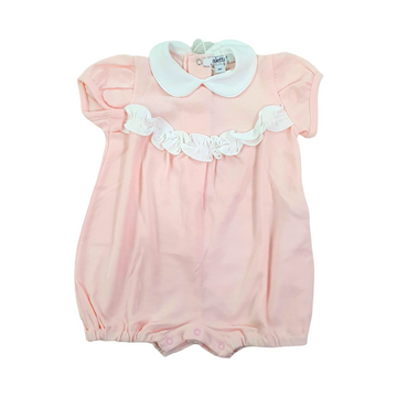 Pagliaccetto in cotone jersey con rouches