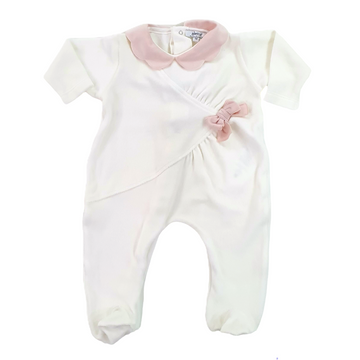 Tutina in ciniglia con fiocco