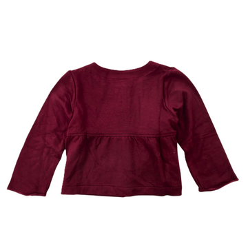 Cardigan Bambina in jersey con balza