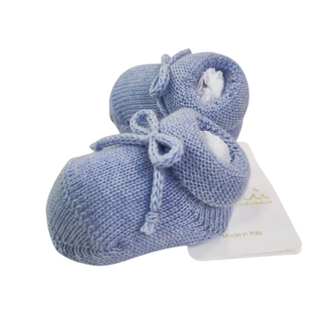 Babbucce in lana extrafine per neonato