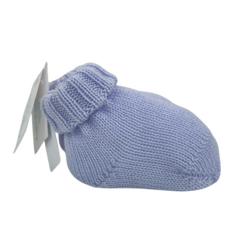 Cappellino neonato con treccia pura lana