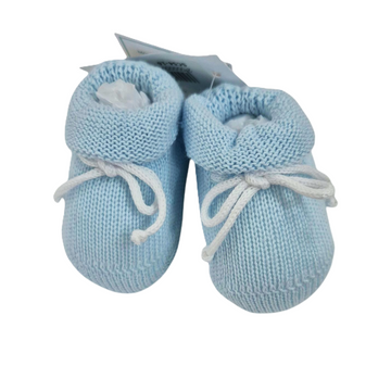 Scarpette in filo cotone celeste