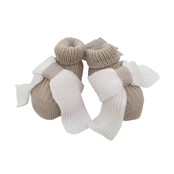 Scarpine in filo con fioccone Bebè di Almy