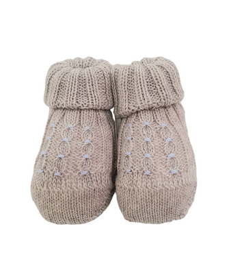 Scarpette lana ricamo Bebè di Almy