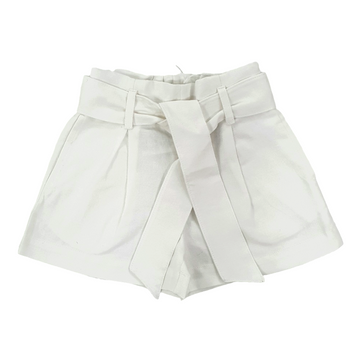 Shorts in cotone e lino con cintura Lalalù