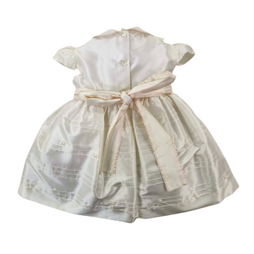 Abito neonata battesimo shantung seta 100%