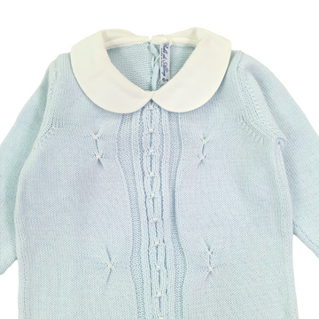 Tutina in filo cotone con ricamo Bebè di Almy