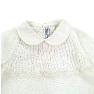 Tutina in filo cotone ricamo Bebè di Almy