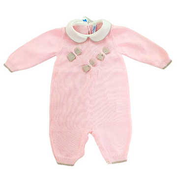 Tutina in filo cotone con fiocchi Bebè di Almy