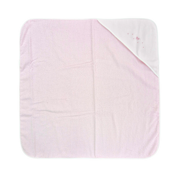 Accappatoio neonato triangolo Rosa