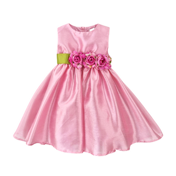 Abito baby con cintura fiori u+è