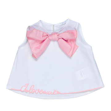 Top in cotone con fiocco u+è by Miss Grant