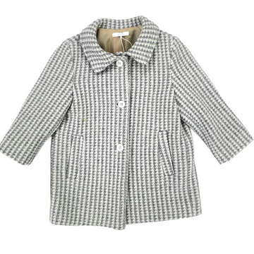 Cappotto bimba pied de poule