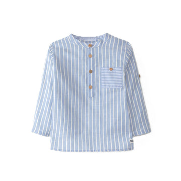 T-shirt "serafina" bimbo a righe in cotone Laranjinha