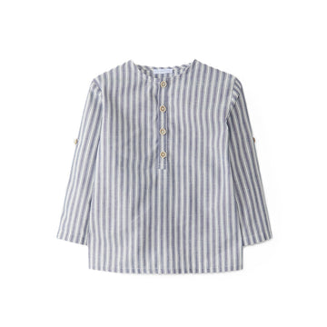 T-shirt Serafina cotone e lino a righe