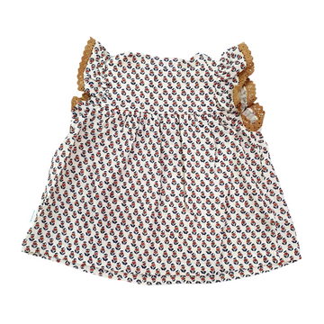 Blouse bimba in cotone a fiori Laranjinha