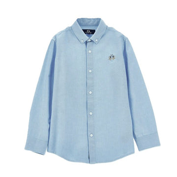 Camicia in cotone Oxford piquet