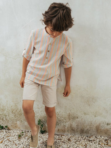 Pantalone corto in cotone Laranjinha