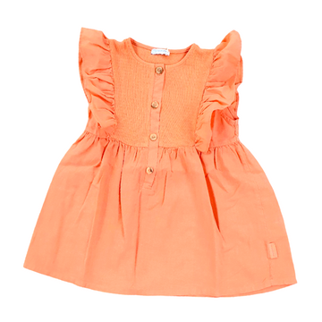 Blouse misto lino con volant Laranjinha