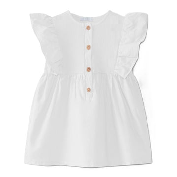 Blouse misto lino con volant Laranjinha