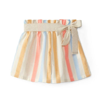 Shorts a righe con cintura Laranjinha