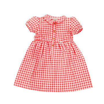 Abito bimba in cotone stampa "vichy" Lalalù