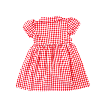 Abito bimba in cotone stampa "vichy" Lalalù