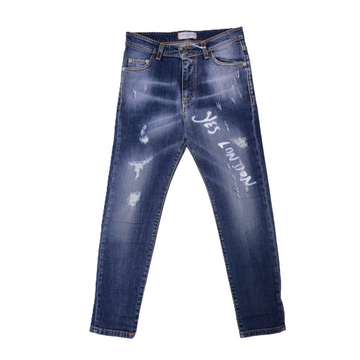 Jeans Boy Denim con strappi YSL